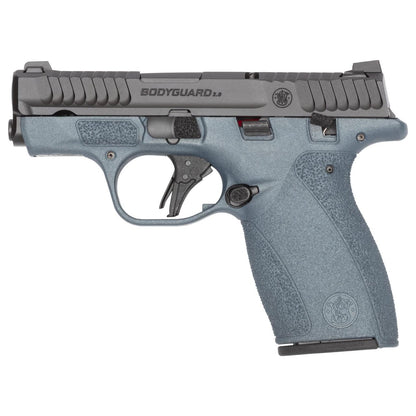 CSSI EXCLUSIVE ITEM S&W Bodyguard 2.0 Blue Titanium Handgun .380 Auto 10rd Magazines(2) 2.75” Barrel Chamber Indicator Manual Safety CA Compliant