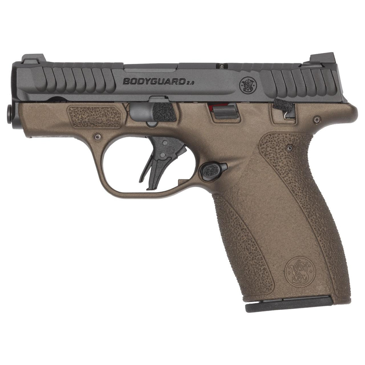 CSSI EXCLUSIVE ITEM S&W Bodyguard 2.0 Midnight Bronze Handgun .380 Auto 10rd Magazines(2) 2.75” Barrel Chamber Indicator Manual Safety CA Compliant